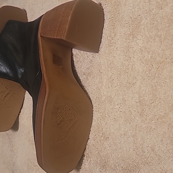 Free People Ruby Platform Booties In Black Women Sz 39.5 M - Picture 8 of 10